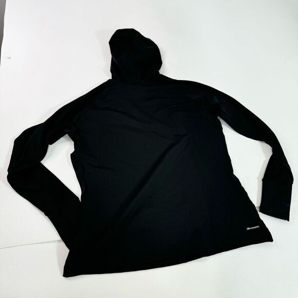 Adidas Jacket womens XL Black Solid Long-Sleeve Pullover Hoodie NWT Techfit - Picture 11 of 12